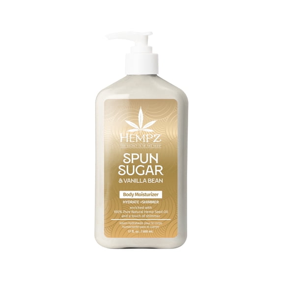 Hempz Lotion Spun Sugar & Vanilla Bean Body Moisturizer, 17 fl oz