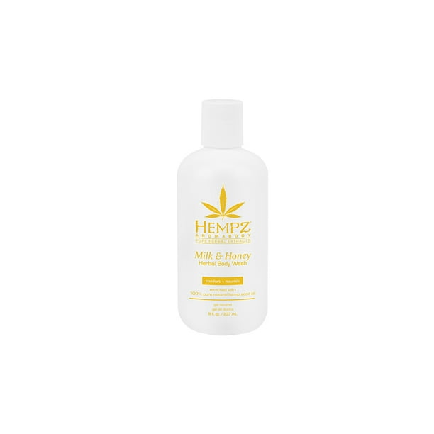 Hempz Milk & Honey Herbal Body Wash 8 oz.