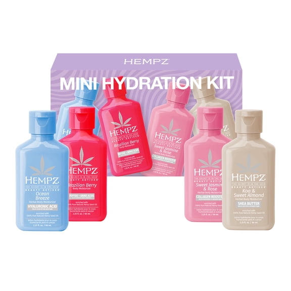 Hempz Mini Hydration Kit - Beauty Actives, 4 pc