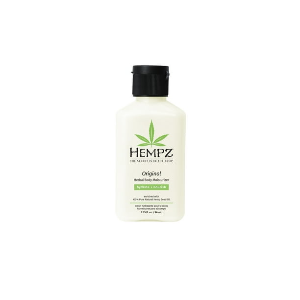 Hempz Original Herbal Body Lotion Moisturizer for Dry Skin, 2.25 fl oz