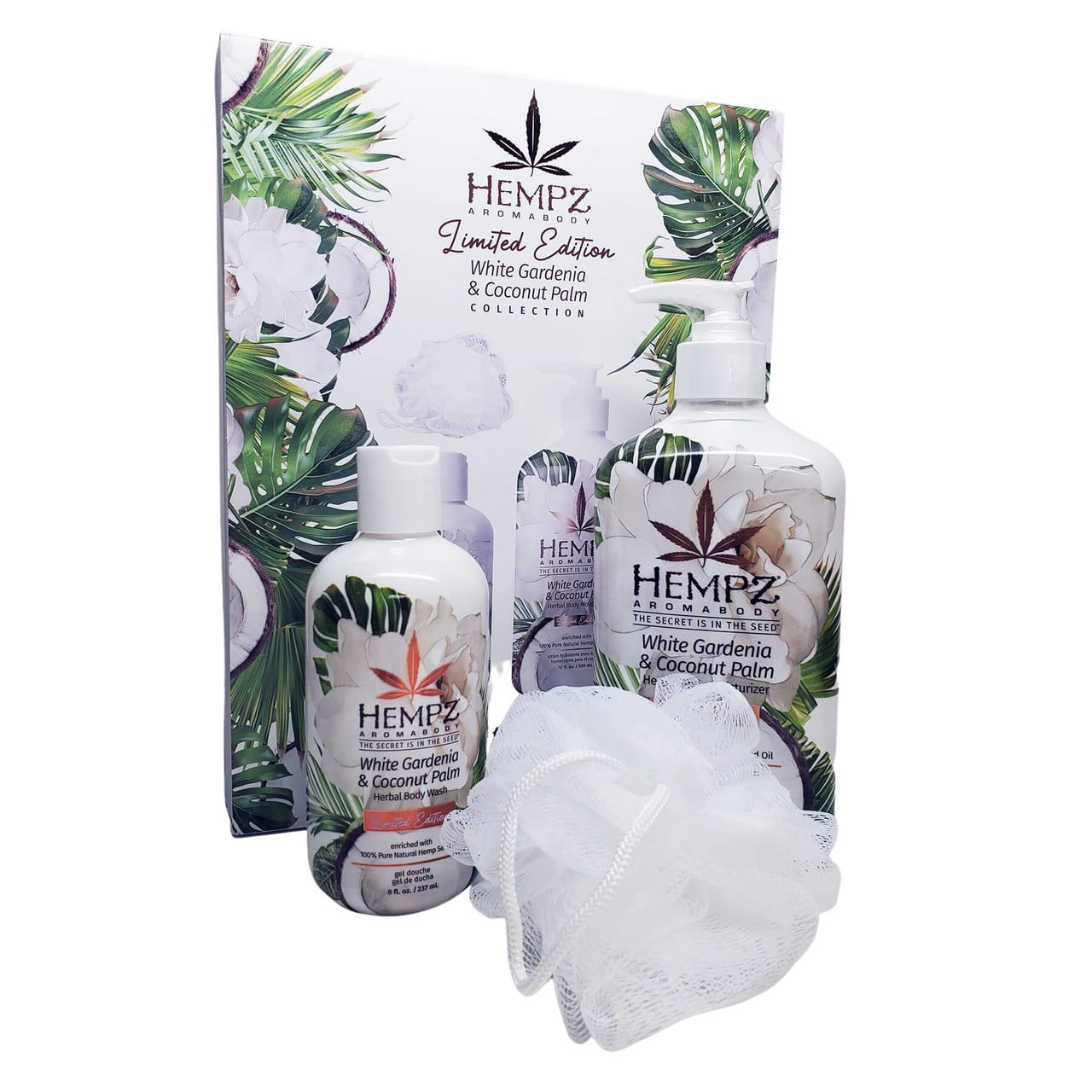 Hempz Paradise Island Kit White Gardenia & Coconut Palm Moisturizer