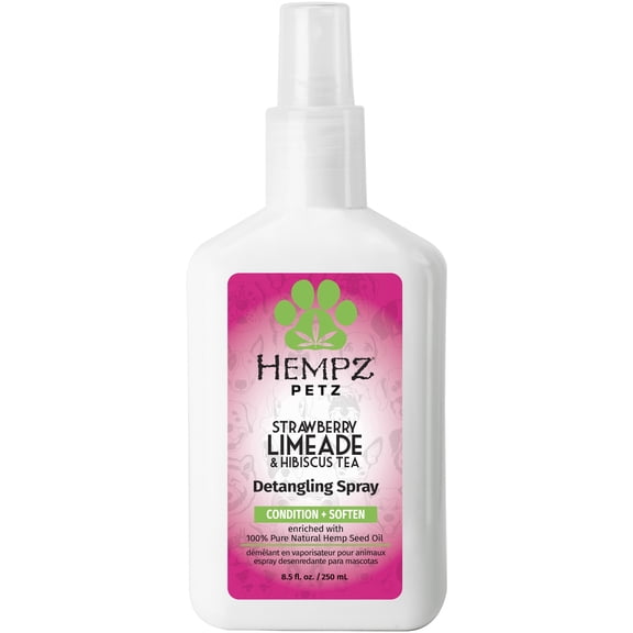 Hempz Detangling Dog Cologne Spray, Strawberry Limeade & Hibiscus Tea Scent, 8.5 fl oz