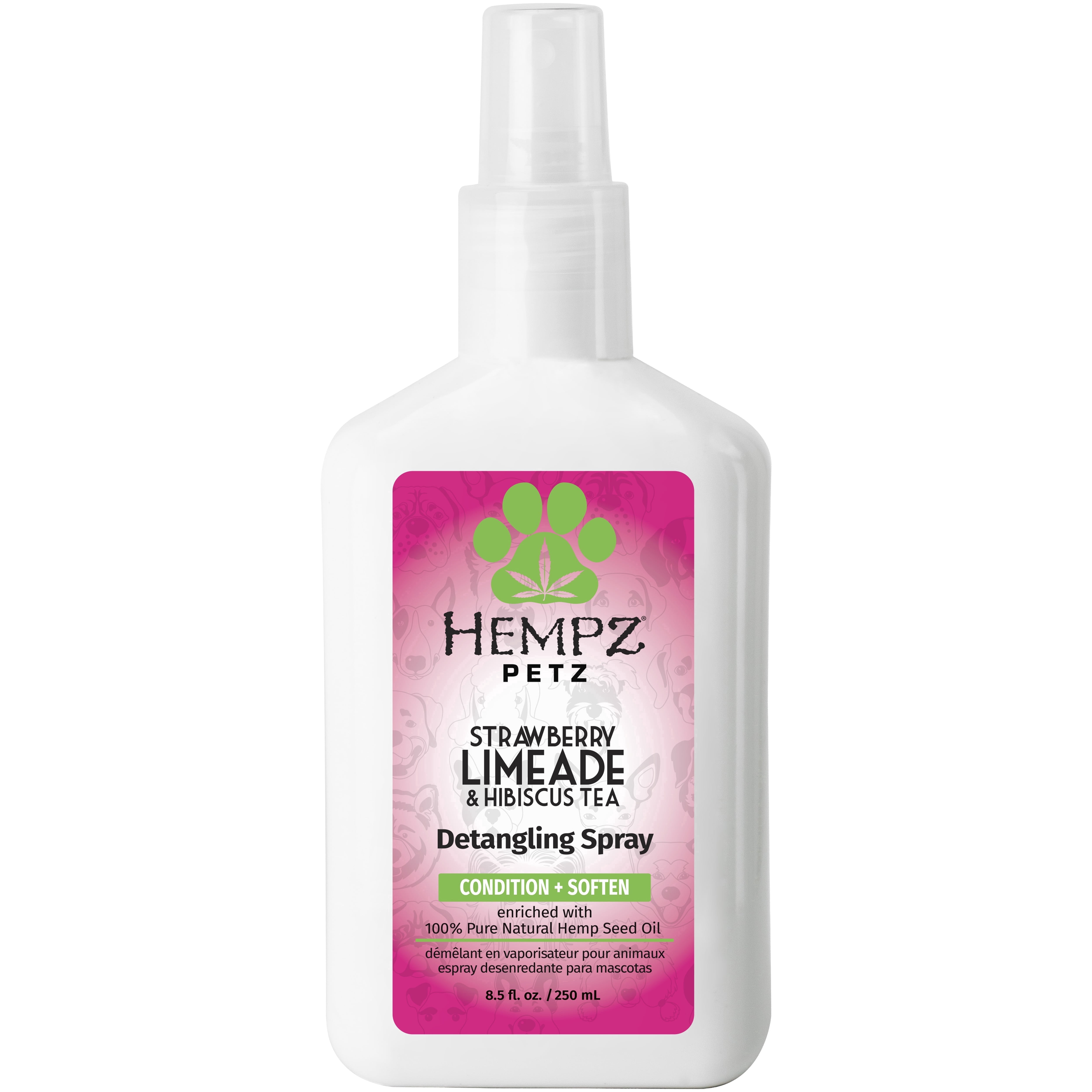 Hempz Detangling Dog Cologne Spray, Strawberry Limeade & Hibiscus