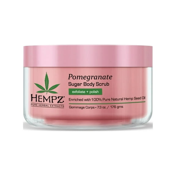 Hempz Pomegranate Herbal Sugar Scrub -7.3 oz.