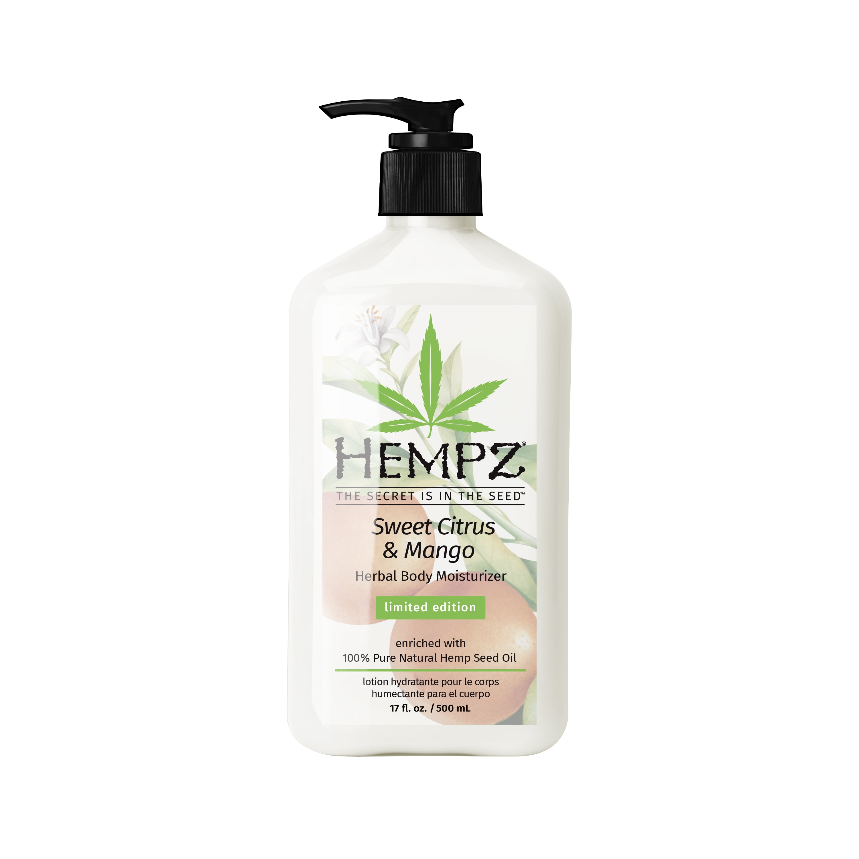 Hempz Sweet Citrus & Mango Herbal Body Lotion, 17 Ounces
