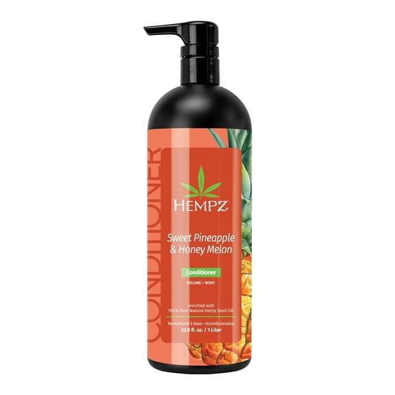 Hempz Sweet Pineapple & Honey Melon Volumizing Conditioner with Strengthening Biotin & Volumizing Vitamin C, 33 fl oz