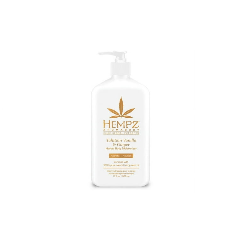 Hempz Tahitian Vanilla & Ginger Herbal Body Moisturizer - 17 oz