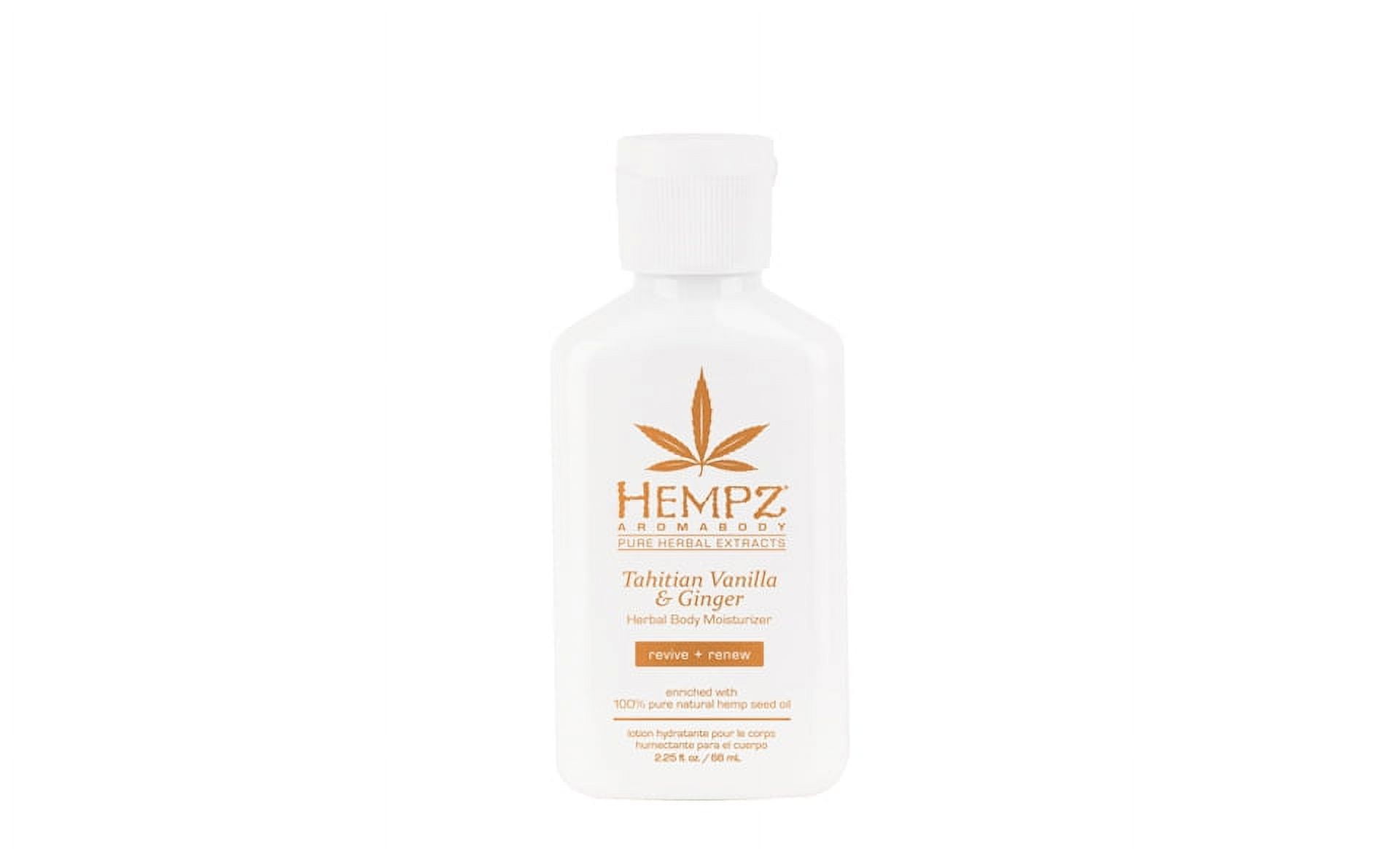 Hempz Tahitian Vanilla & Ginger Herbal Body Moisturizer- 2.25 oz.