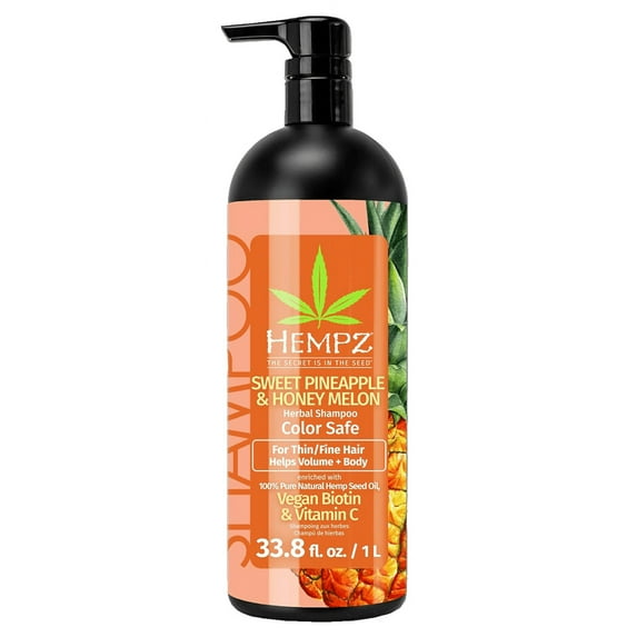 Hempz by Supre Sweet Pineapple & Honey Melon Herbal Shampoo For Thin/Fine Hair - 33.8 oz