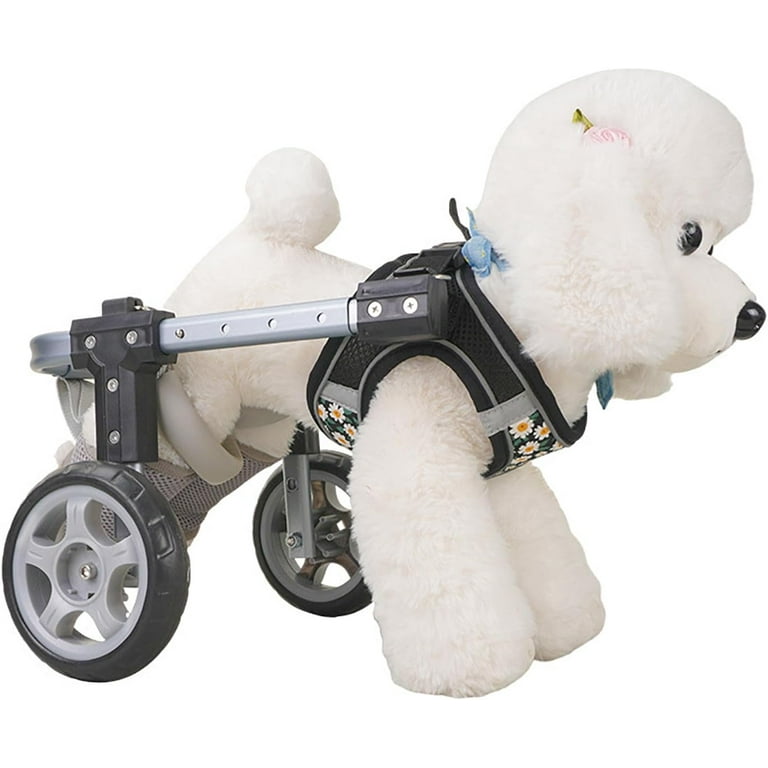 Hemvt 2-Wheel Dog Wheelchair for Small to Large Dogs, Adjustable