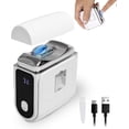 thumbnail image 1 of Hemvt 3 Speeds Upgraded Electric Nail Clipper for Seniors and Adults, Automatic Nail Trimmer with Digital Display, LED Light & German Alloy Blade, USB Rechargeable, White, 1 of 8