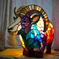 thumbnail image 1 of Hemvt Animal Theme Night Light, Cute Resin Statue with Soft Glow LED, USB/Battery Powered Night Light for Home Desk Bookshelf, 1 of 5