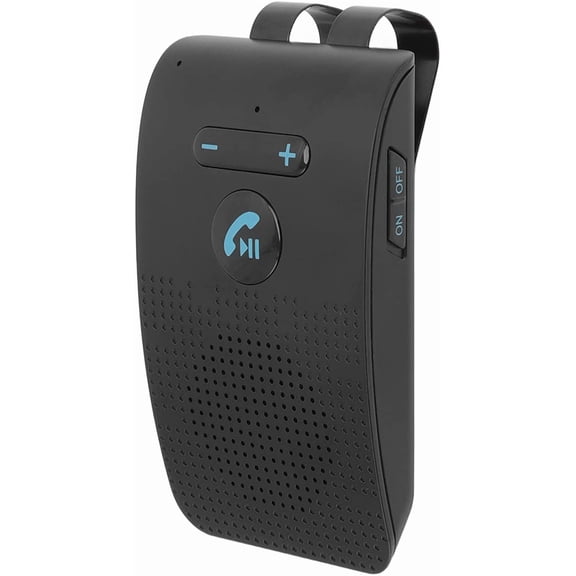 Hemvt Bluetooth Visor Speaker for Car, SP09 Handsfree Calling Device with Motion Sensor Auto On, Dual Phone Connection, 10 Hour Battery for Cell Phone