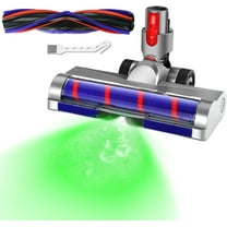 Hemvt Compatible with V7 V8 V10 V11 V15 Cyclone Cordless Vacuum Cleaner Replacement Brush Head, LED Green Light Brush Head for Carpet and Hard Floor