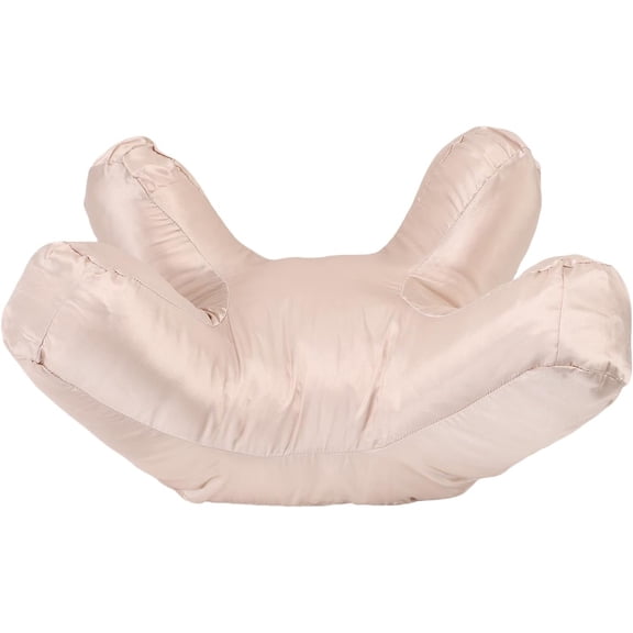 Hemvt Face Pillow for Side, Back & Stomach Sleepers, Soft Cotton Beauty Pillow, Portable Beauty Rest Pillow for Skincare, Gold