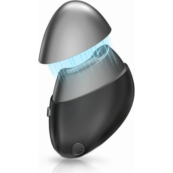 Hemvt Upgraded 2 Speeds Electric Nail Clipper with Nail Scraps Storage, Type-C Rechargeable Automatic Nail Trimmer for Adult, Seniors, Black