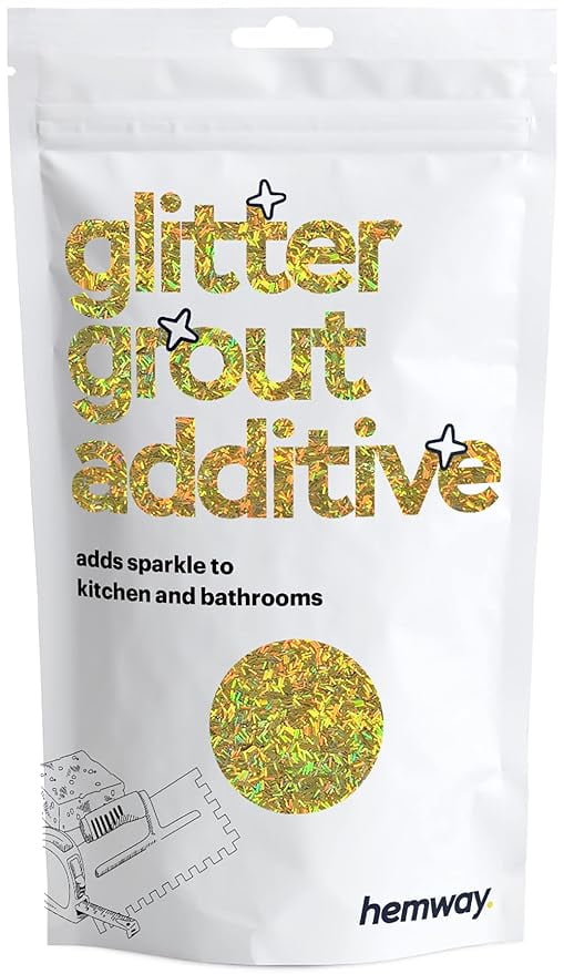 Hemway Glitter Grout Additive add Sparkle to Mosaic Tiles, Bathrooms