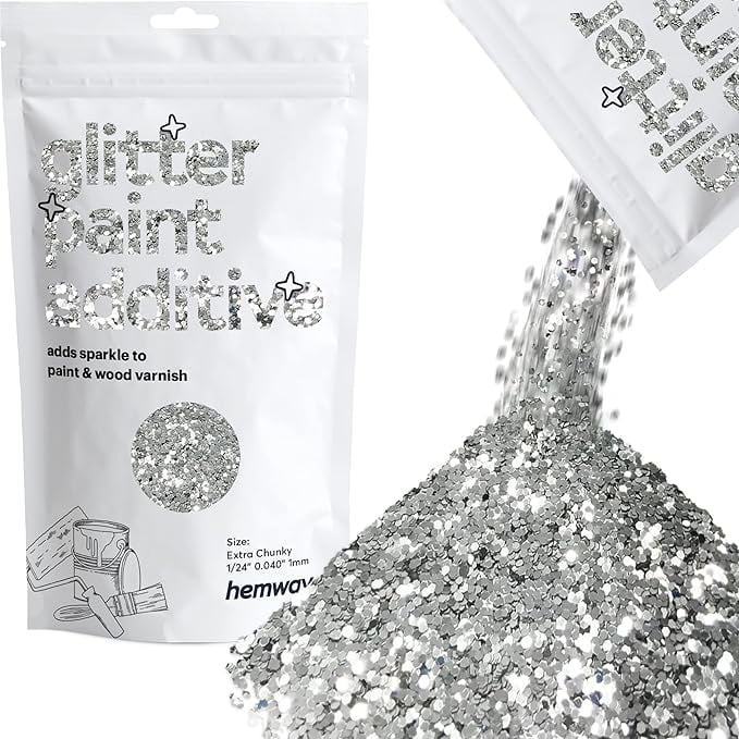 Hemway Glitter Paint Additive Crystals for Acrylic Emulsion Paint