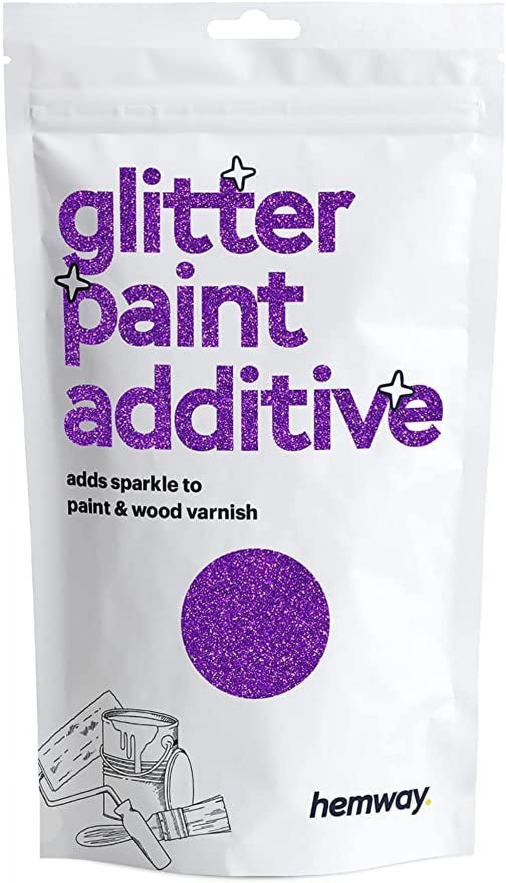 Hemway Glitter Paint Additive Glitter Crystals for Acrylic Paint