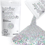 Hemway Glitter for Paint Additive, Silver Holographic Fine Size Flakes 100g Interior Exterior Mix Into Emulsion Paint