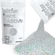 Hemway Glitter for Paint Additive, Silver Holographic Ultrafine Size Flakes 100g Interior Exterior Mix Into Emulsion Paint