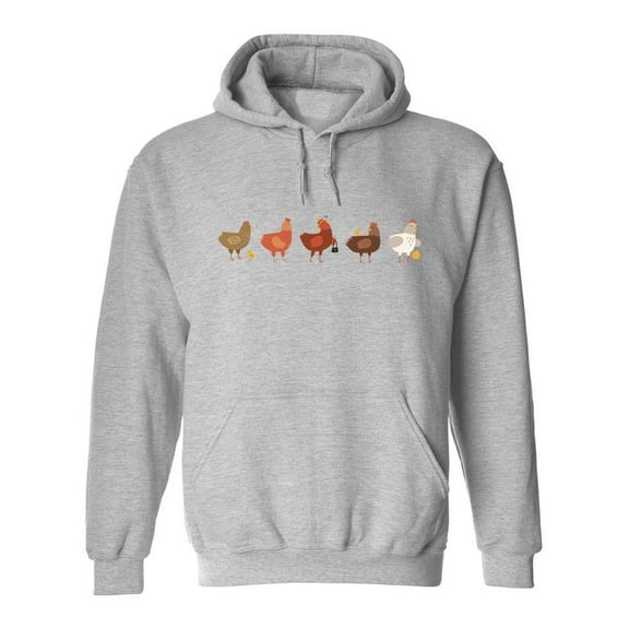 Hen Adorable Set Hoodie Men -GoatDeals Designs, Male Medium