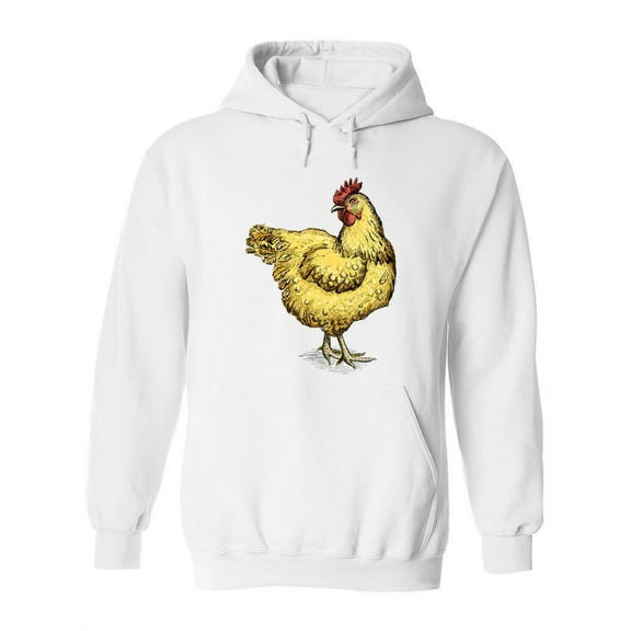 Hen Beautiful Drawing Hoodie Women -Image by Shutterstock, Female XX-Large