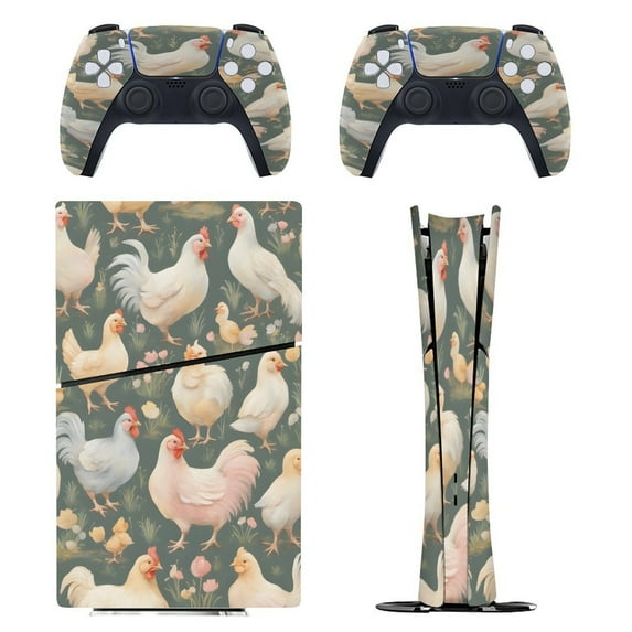 Hen, Chicken PS5/PS5 Slim Digital Disc Skin Sticker For Console And Controller Skins