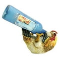 thumbnail image 1 of Hen Chicken Rooster and Grapes Wine Holder Guzzler Vino Statue 9.5"L Home Decoration, 1 of 2