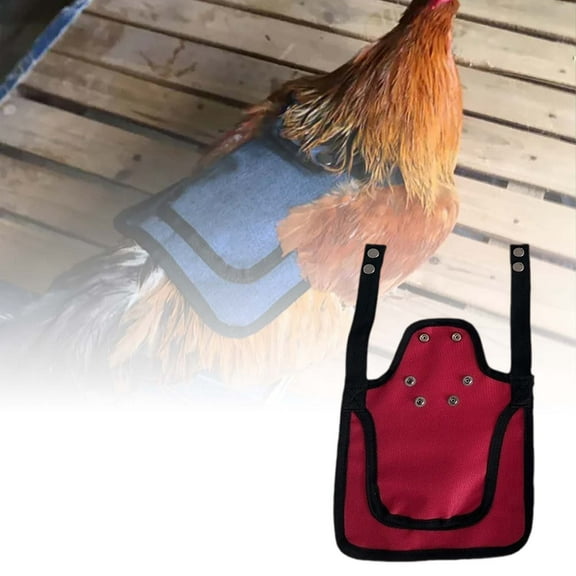 Adjustable Chicken Saddle Vest Universal Windproof Warm Clothing for Roosters Hens Outdoor Cold Feather Protector Wing Cover Poultry Accessories