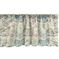 thumbnail image 1 of Hen and Chicks Window Valance Pack of 2, Repetitive Pattern with Colorful Outline and Mother, Rod Pocket Curtain Valances for Kitchen Bedroom, 54" X 18", Eggshell Multicolor, by Ambesonne, 1 of 4