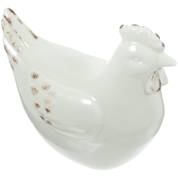 Hen Decorative Ornaments Pebbles for Garden Rooster Office Model Decorate Ceramics Fish Tank Decorations Sculptures Home