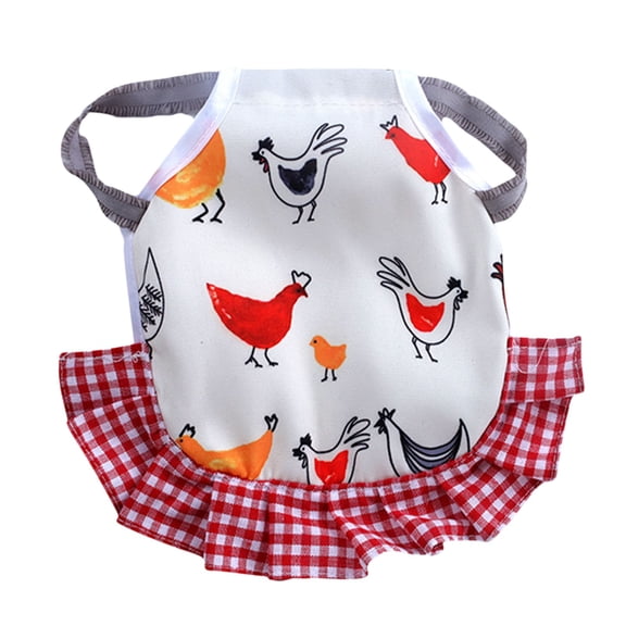 Hen Fixer with Elastic Strap, Adjustable Chicken Jacket, Stylish Poultry Apron for Feather Care