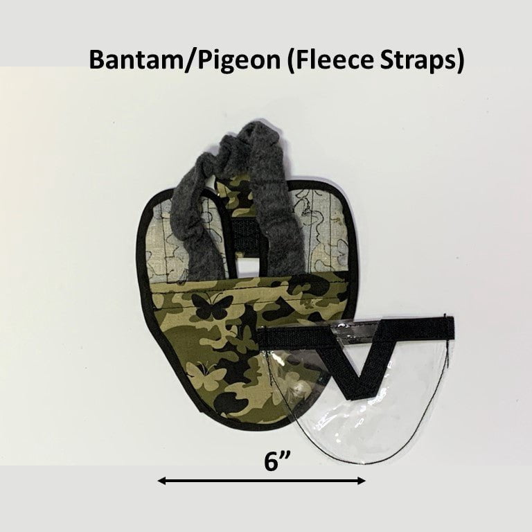 Hen Holster Bird Diaper/Harness (Hand-Made in USA) with Removable Vinyl Liner Size: XS (bantams & pigeons), Color: Butterfly Camo, Style: Wrap around
