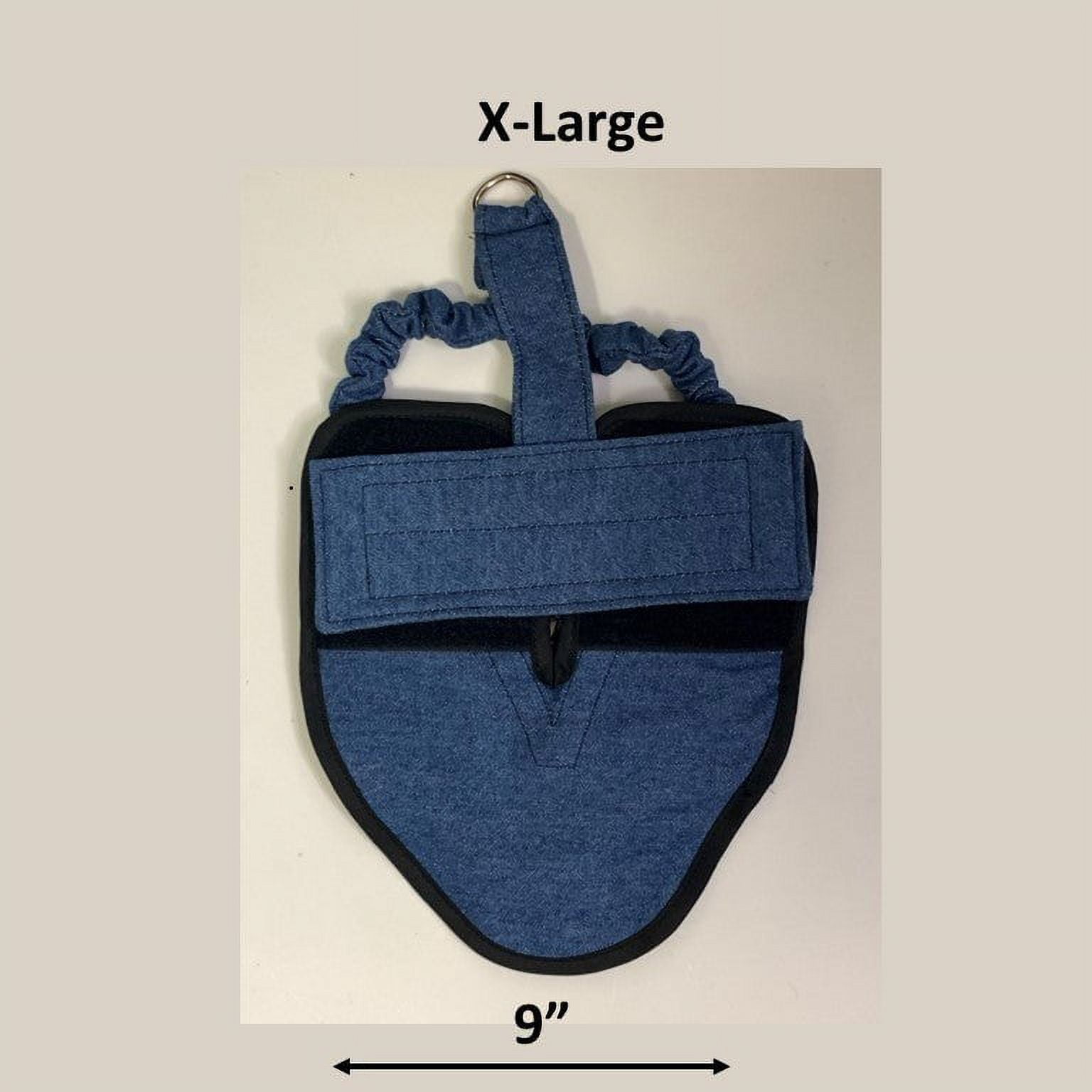 Hen Holster Bird Diaper/Harness with Permanent (Sewn-in) Liner Color: Denim Blue, Size: XL (larger chickens & ducks)