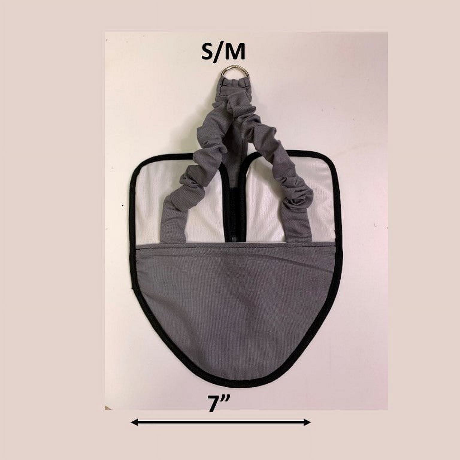 Hen Holster Bird Diaper/Harness with Permanent (Sewn-in) Liner Color: Gray, Size: S/M (smaller chickens & ducks)