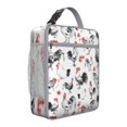 thumbnail image 1 of Hen Insulated Lunch Box Teen Reusable Lunch Bag with Side Pocket Lunch Box Containers Office Hiking, 1 of 6