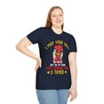 thumbnail image 1 of Hen Look Calm Novelty Apparel Pecked You 3 Times Unisex Softstyle T-Shirt, 1 of 7