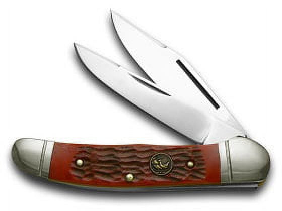 Hen & Rooster Red Pickbone Copperhead Pocket Knife Knives