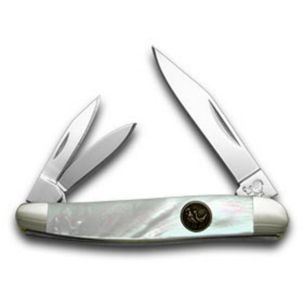 Hen & Rooster Whittler Knife Genuine Mother of Pearl Handle Stainless 203MOP
