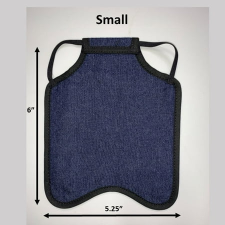 Hen Saver Hen Apron/Saddle (Made in USA) Color: Denim, Size: Small (Bantams), Strap Style: Single Strap (back pack style)