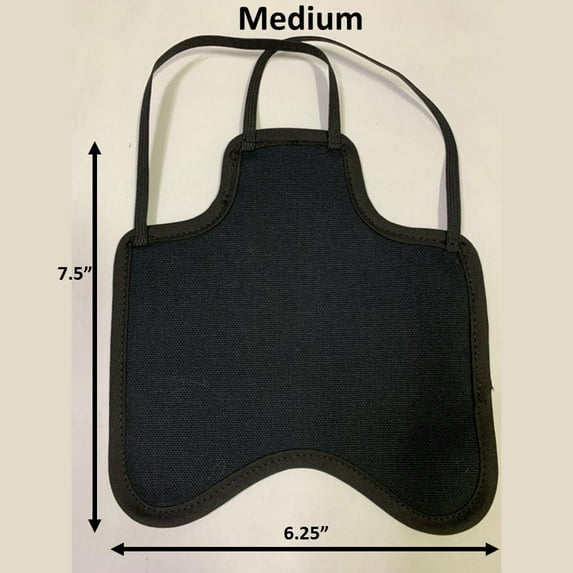 Hen Saver Hen Apron/Saddle (Made in USA) Color: Double Strap Black, Size: Medium (Bantams)