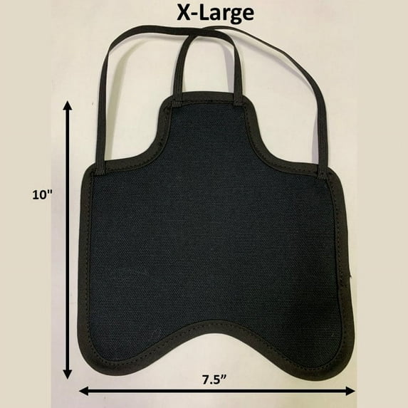 Hen Saver Hen Apron/Saddle (Made in USA) Color: Double Strap Black, Size: XL (Large Standard Chickens)