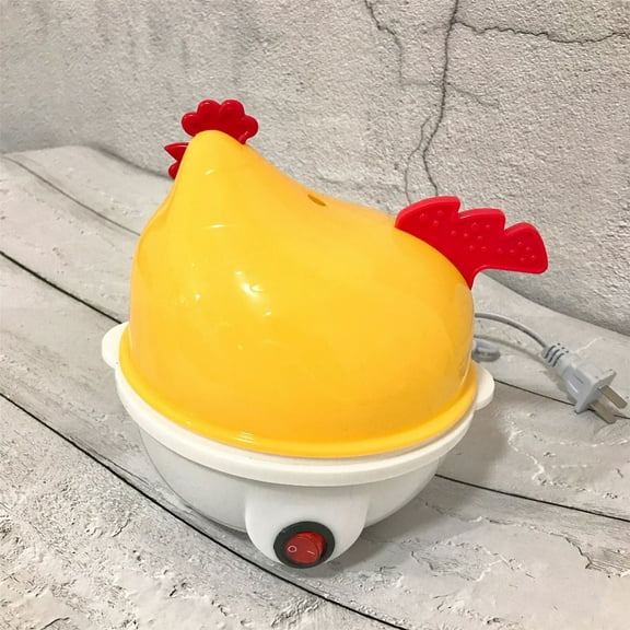 Hen Shape Electric Egg Steamer Chicken Shape Cooker With 7-Egg Capacity and Auto Shut Off for Hard Multifunction Electric Egg Boiler Mini Breakfast Machine