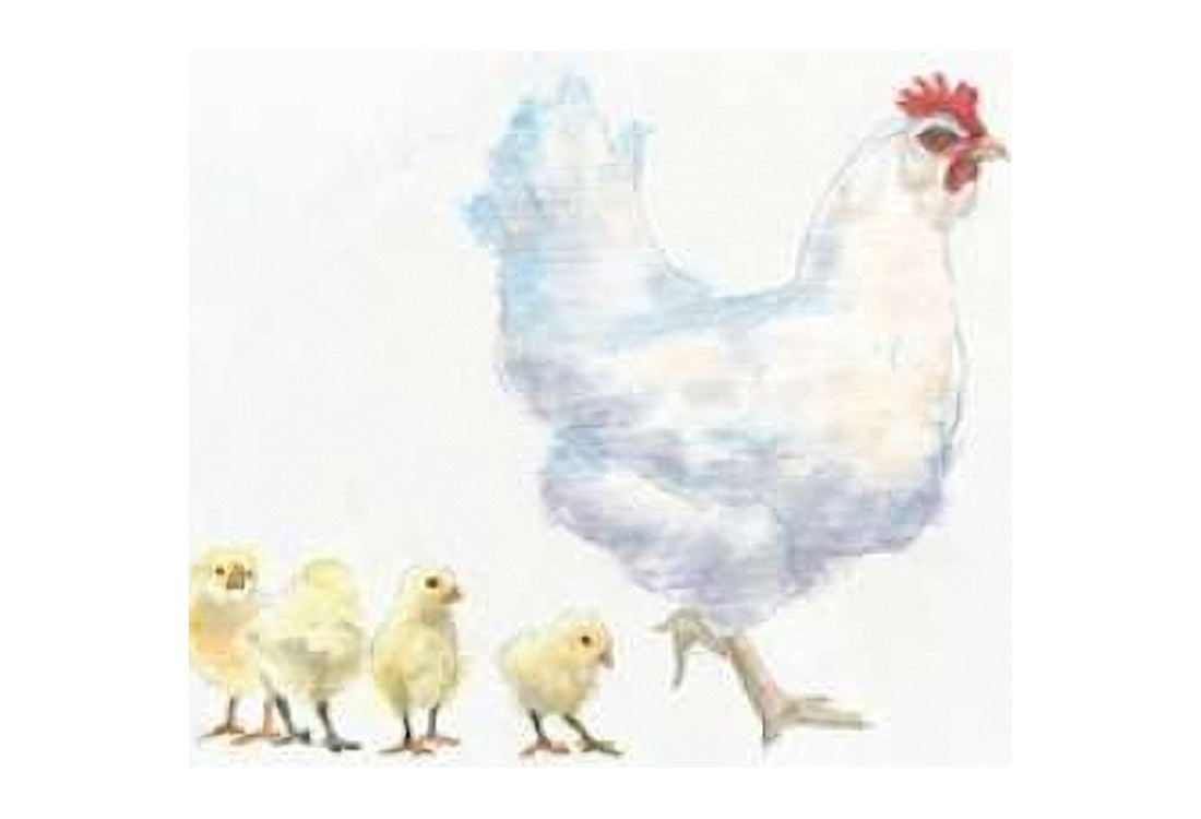 Hen and Chickens Canvas Art - Emily Adams (20 x 28)