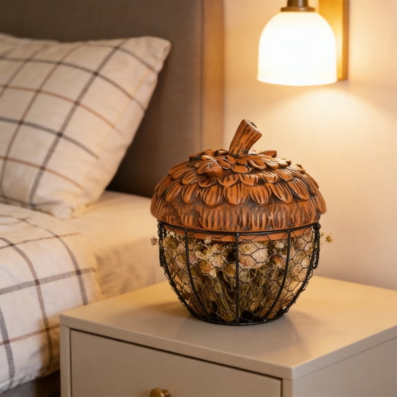 Hen-shaped Storage Basket, Wrought Iron Resin Kitchen Organizer, Tabletop Snack Fruit Display, Easter Spring Home Decor Enhancement, AESTIVO