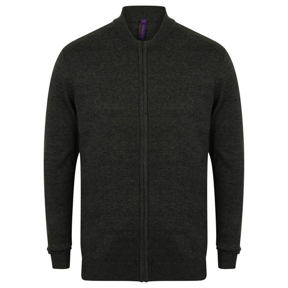 Henbury Knitted Bomber Jacket