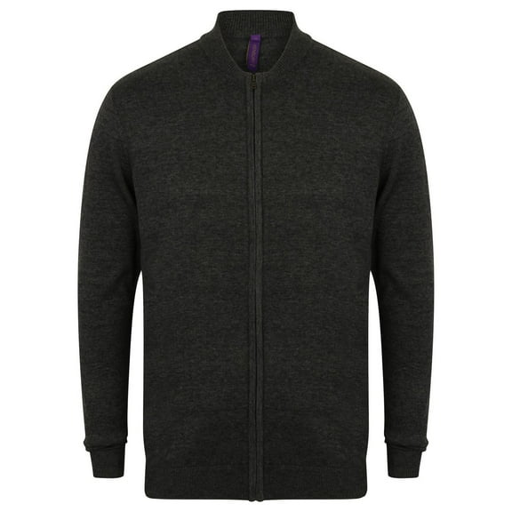 Henbury Knitted Bomber Jacket
