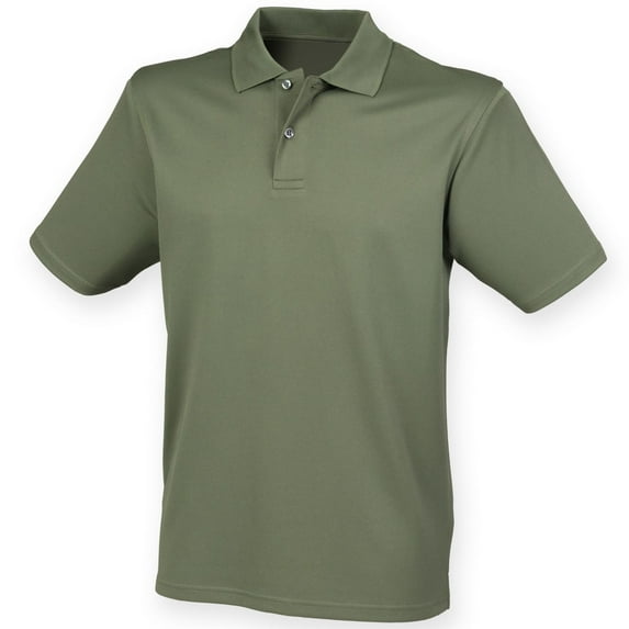 Henbury Mens Coolplus® Pique Polo Shirt