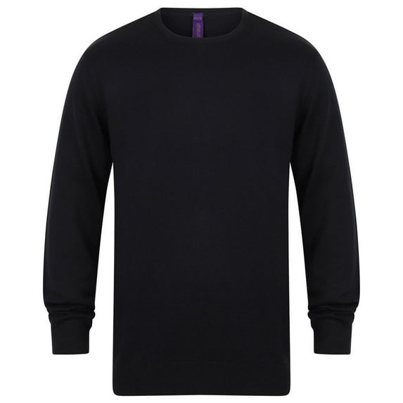 Henbury Mens Cotton Acrylic Crew Neck Sweatshirt